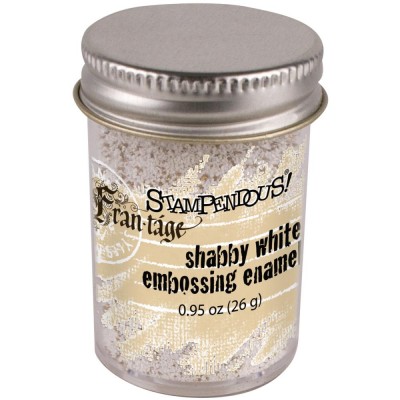 STAMPENDOUS: Frantage poudre à embosser spécialisée couleur "Shabby White" (.86oz)